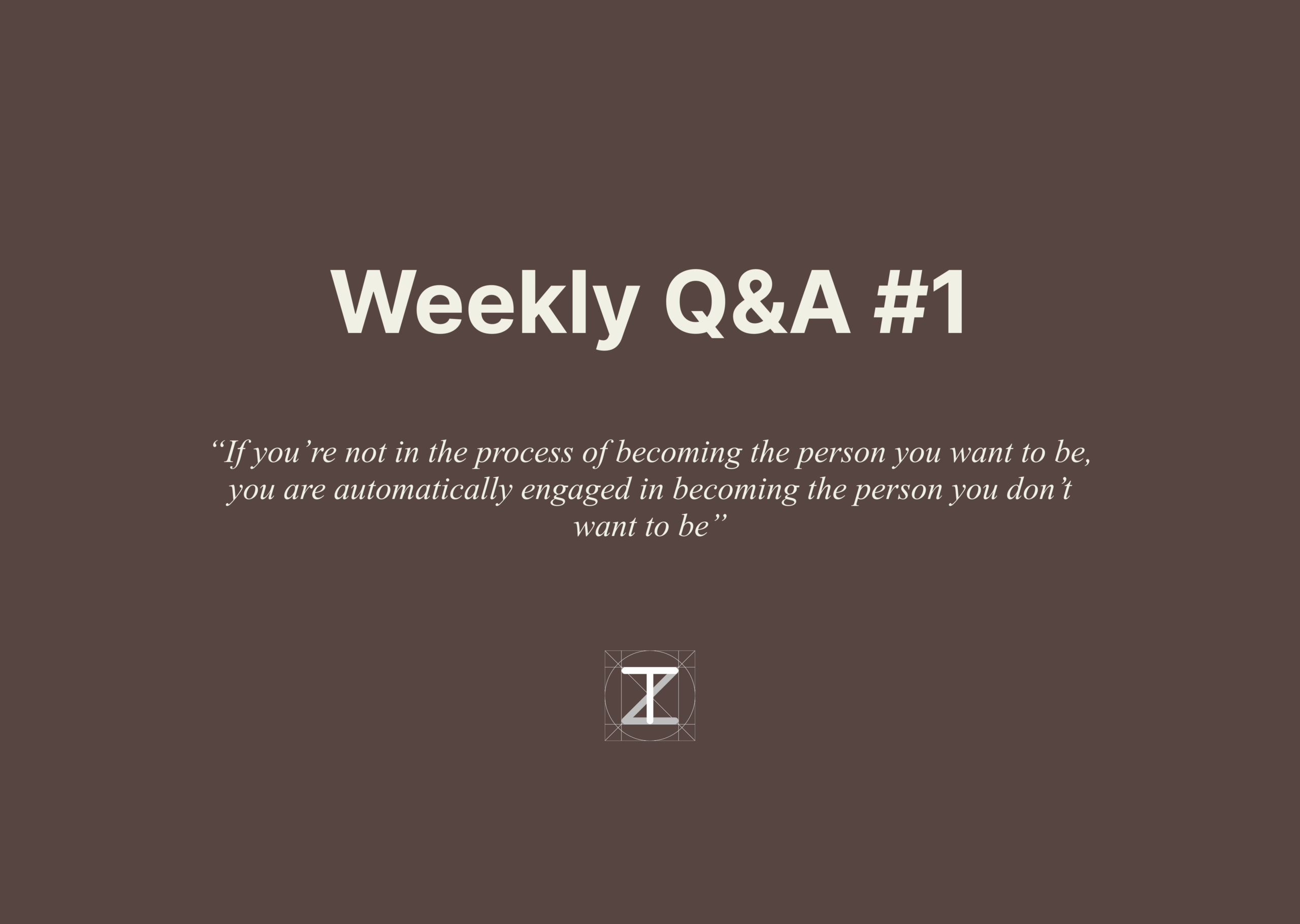 weekly q&a with quote