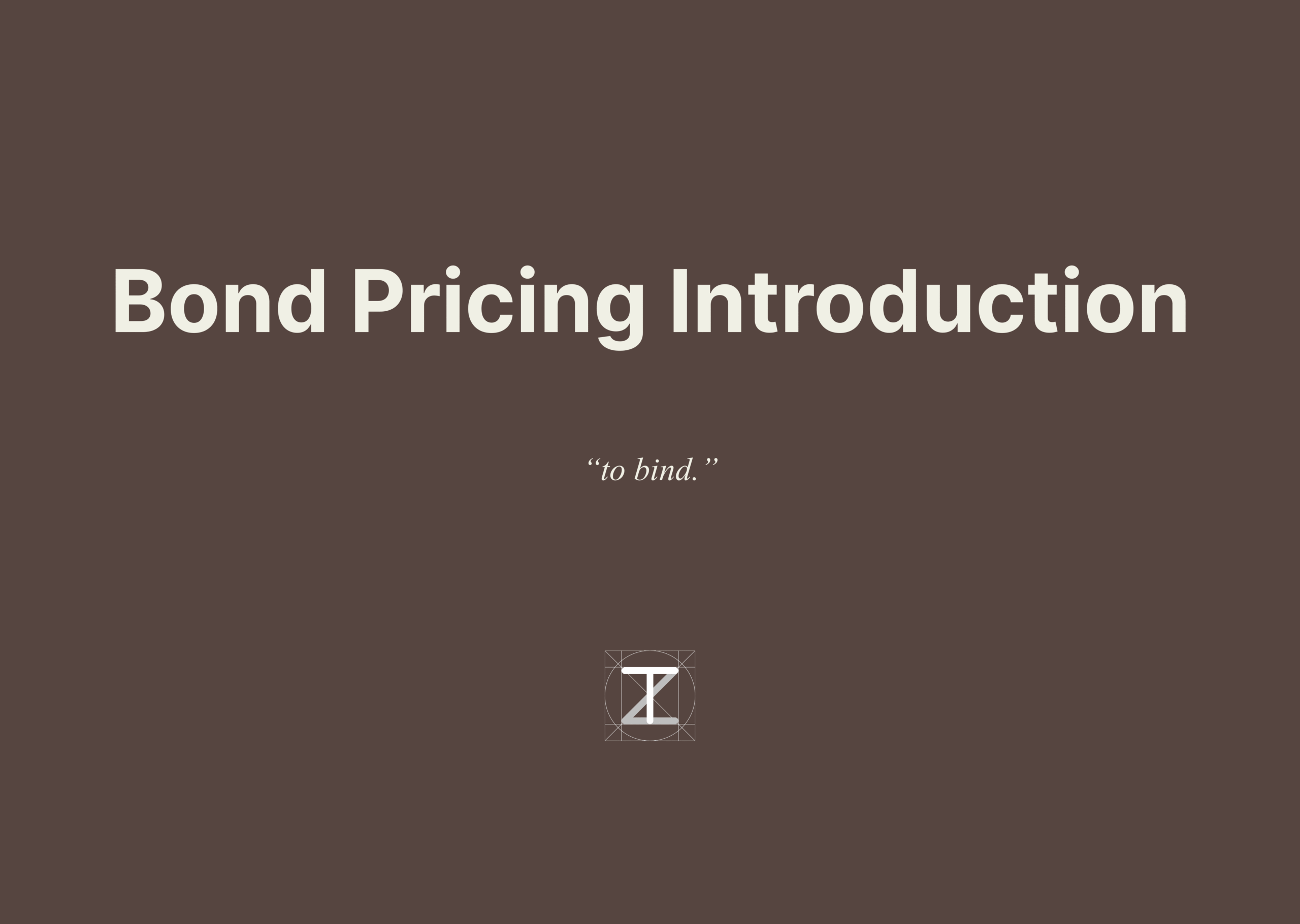 bond pricing, bond introduction
